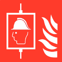 Pictogram brandweerlift ISO 7010