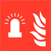 Pictogram flitslicht ISO 7010