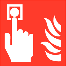 Pictogram handbrandmelder ISO 7010