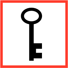 Pictogram noodsleutel