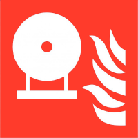 Pictogram vaste brandblusfles ISO 7010