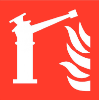 Pictogram waterkanon ISO 7010