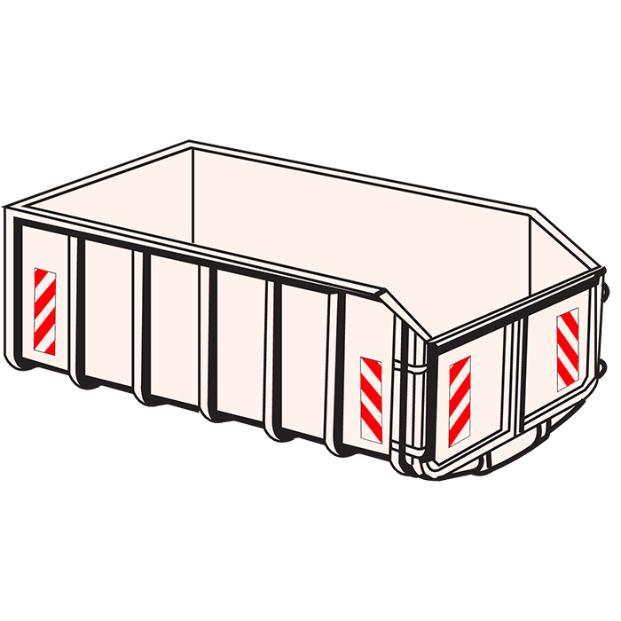 Voorbeeld van Signalisatie van containers Voorbeeld van Signalisatie van containers